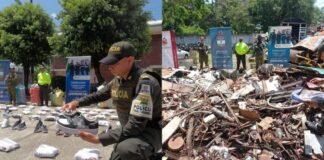 Arauca: Capturan a presunto contrabandista de calzado y decomisan chatarra procedente de Venezuela