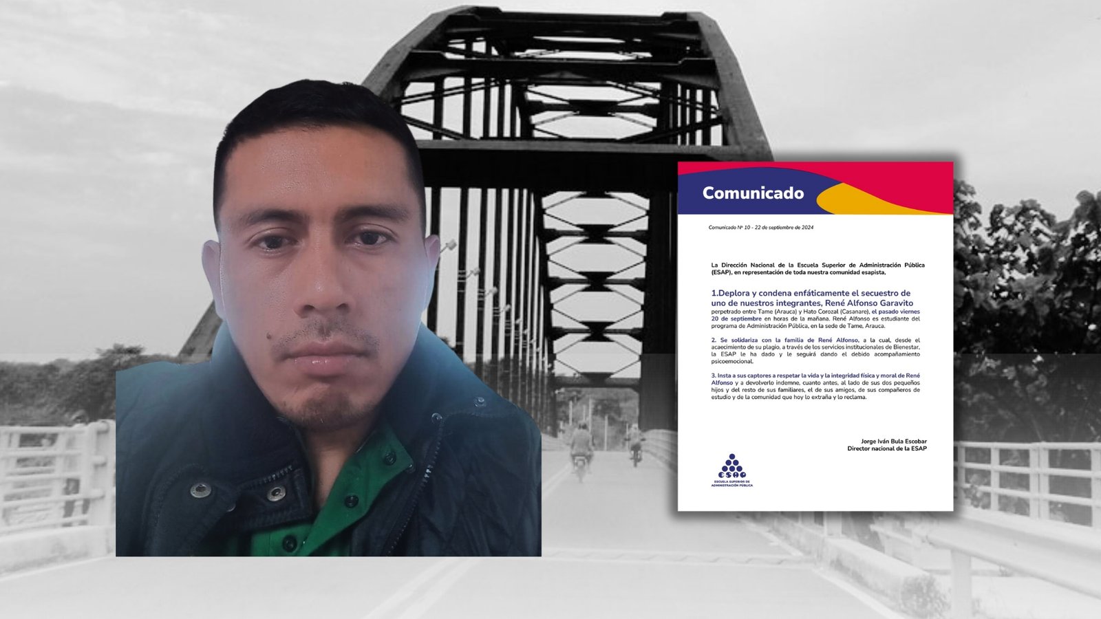 estudiante esap secuestrado - al aire noticias