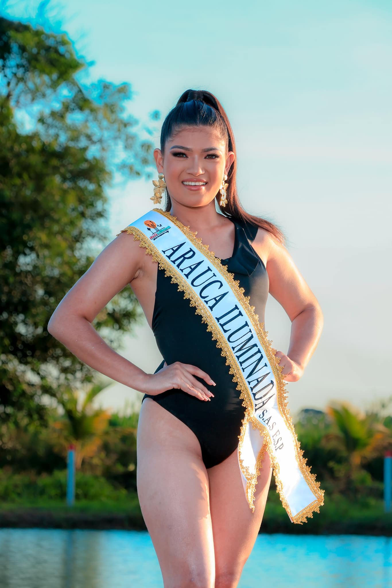 Así lucen en traje de baño las candidatas al Reinado Santa Bárbara de Arauca 2 noticias de arauca Laura Valentina Mantilla Arauca Iluminada al aire noticias de arauca