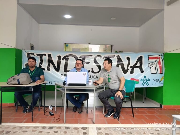 Protesta del sindicato del SENA en Arauca: denuncian crisis institucional y abandono
