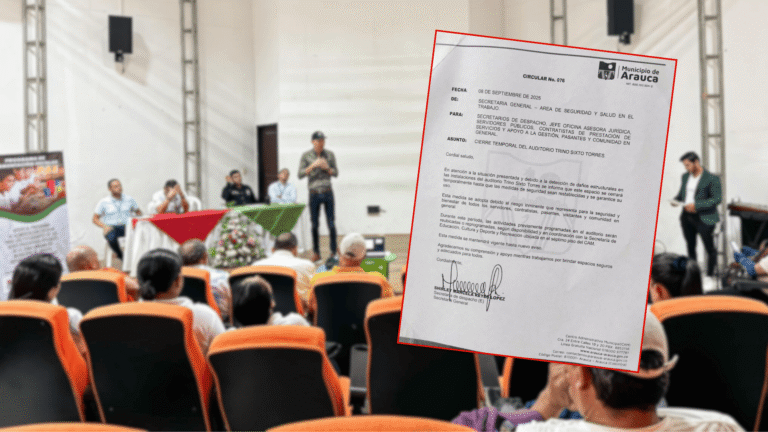 Ordenan el cierre temporal del auditorio Trino Sixto Torres por daños estructurales
