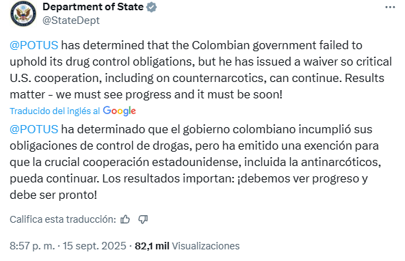 EE.UU. descertifica a Colombia por incumplir lucha antidrogas 2 noticias de arauca departamento de Estado colombia Drogas 001 al aire noticias de arauca