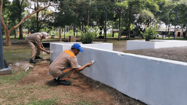 Privados de la libertad en Arauca adelantaron jornadas de recuperación del Parque de la Paz