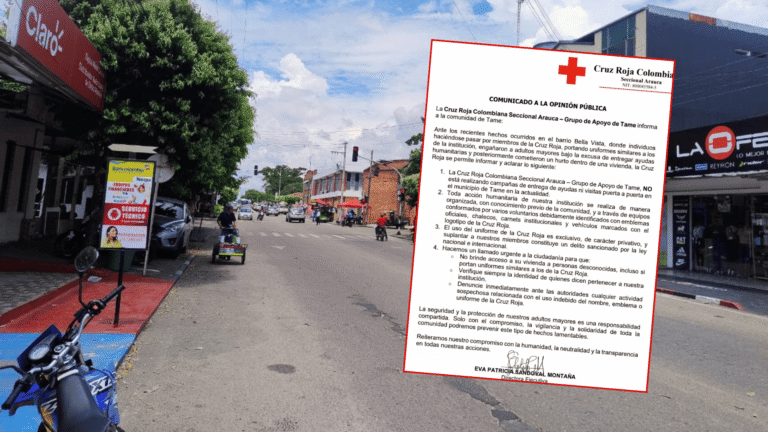 Delincuentes se hacen pasar por miembros de la Cruz Roja para cometer hurto en Tame