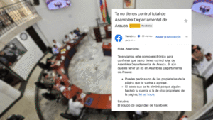 Hackean cuenta de Facebook de la Asamblea de Arauca